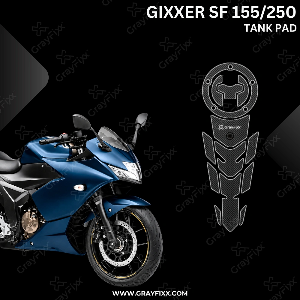 Gixxer SF Half Tank Pad | Half Tank Pad Compatible with Gixxer SF, Premium Finish, Waterproof, Pack of 1